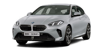 A grey BMW 1 Series car surrounded by smoke effects
